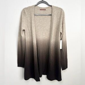 NWT! Cashmerecashmere Size S • 100% Cashmere Open Ombre Cardigan.